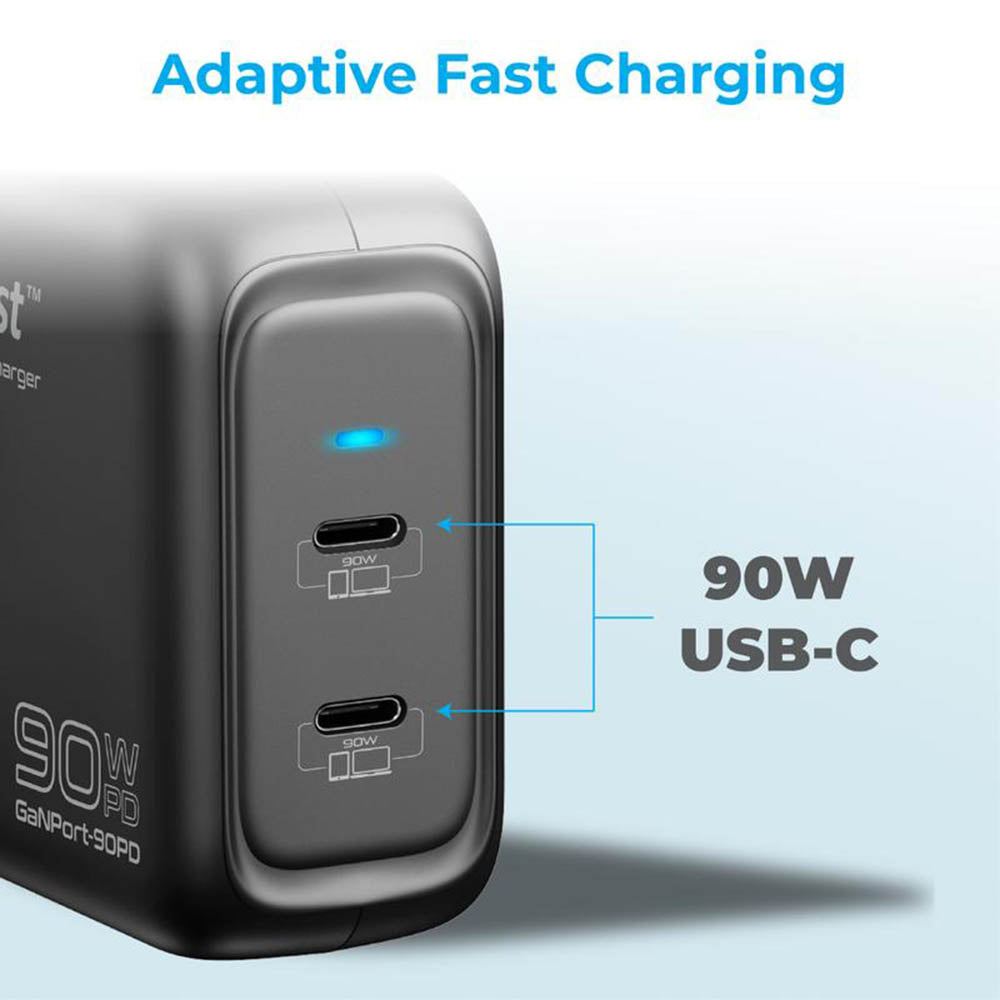 Promate Ganport-90PD 90W Power Delivery Charging Adapter Promate Ganport-90PD 90W Power Delivery Charging Adapter